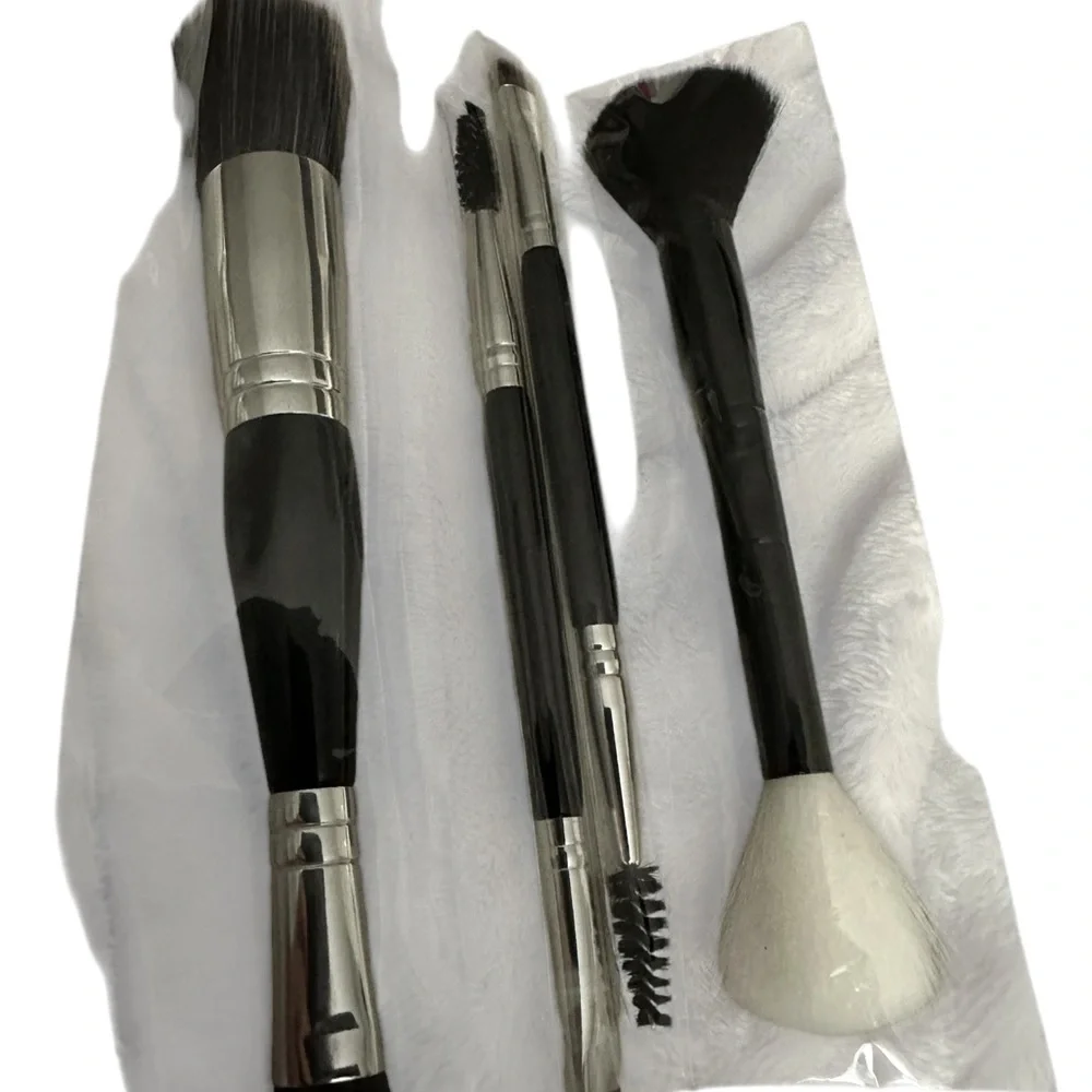 4 Piece Mally Beauty Makeup Brushes For Face and Eyes ALL NEW
